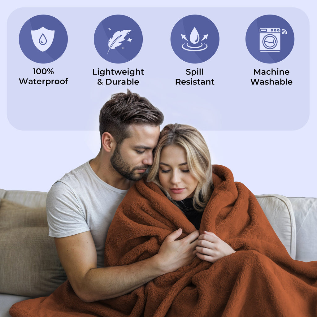 Waterproof Intimacy Blanket for Unmatched Comfort - Pack of 2