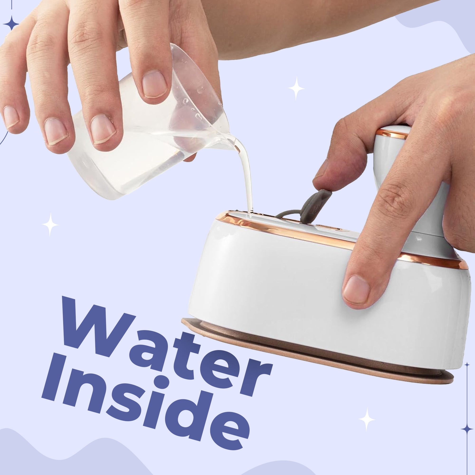 Micro Steam Iron - Portable & Travel Friendly Clothes Ironing Machine