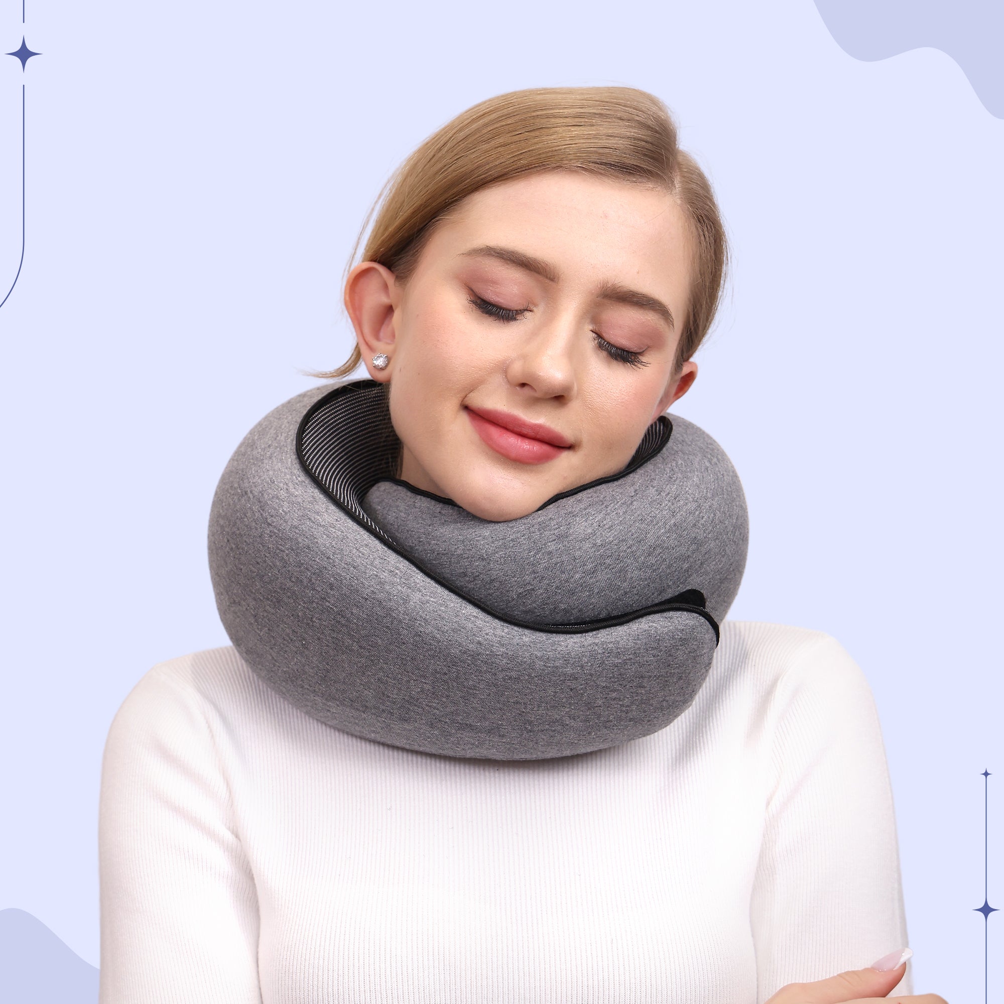 Compact Travel Neck Pillow – Lightweight Neck Support for Long Trips