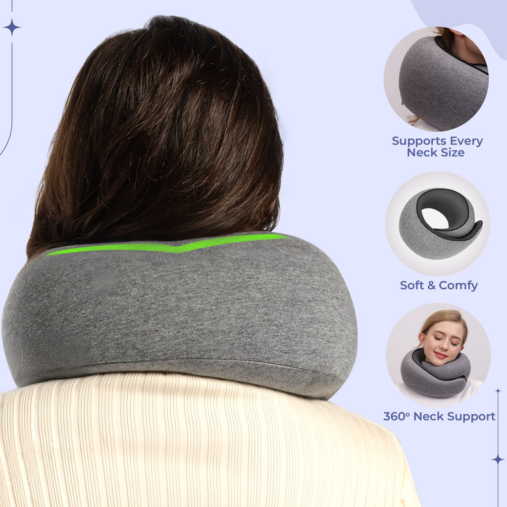 Compact Travel Neck Pillow – Lightweight Neck Support for Long Trips
