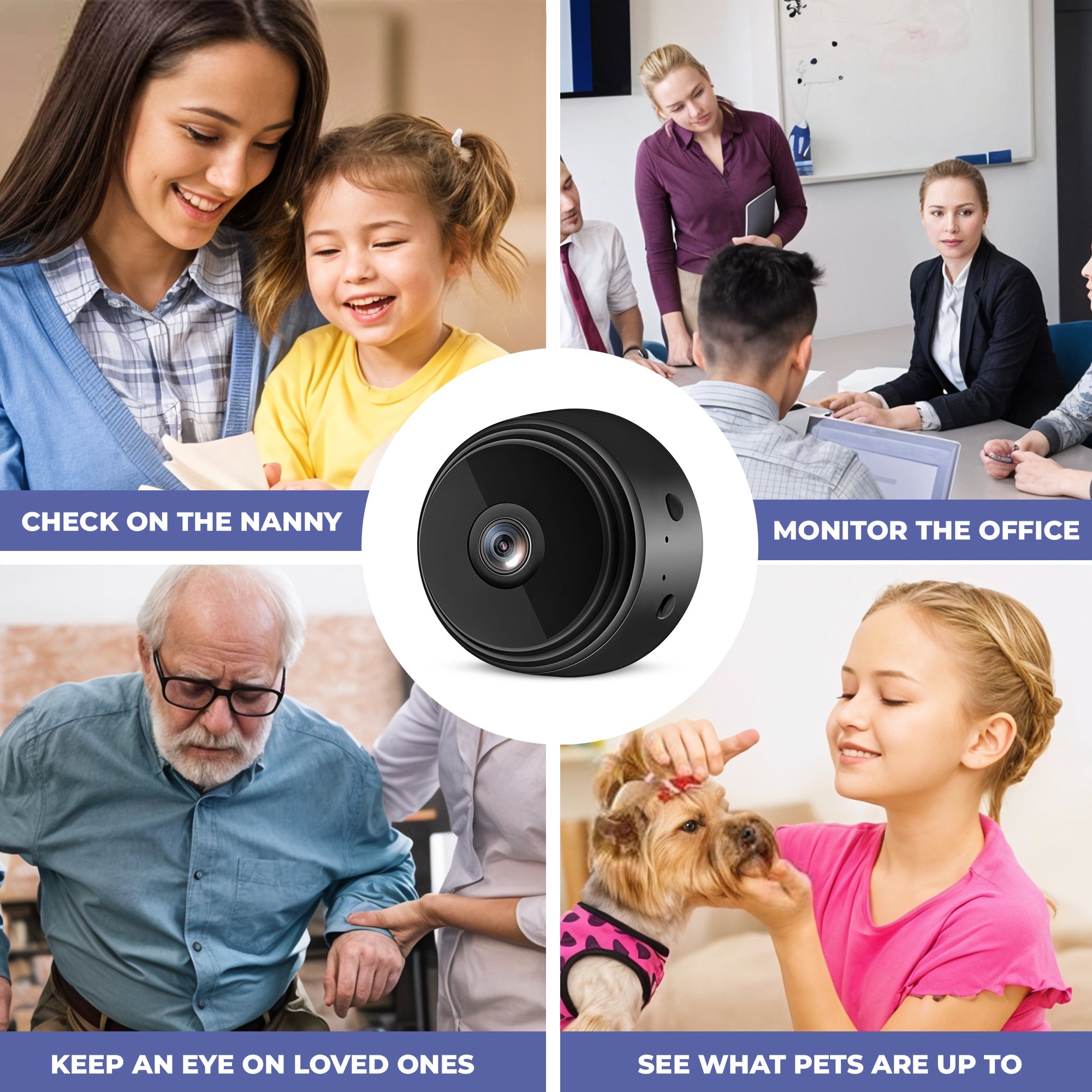 Wireless Indoor Security Camera Pro - Protect Your Family from Robberies and Burglaries