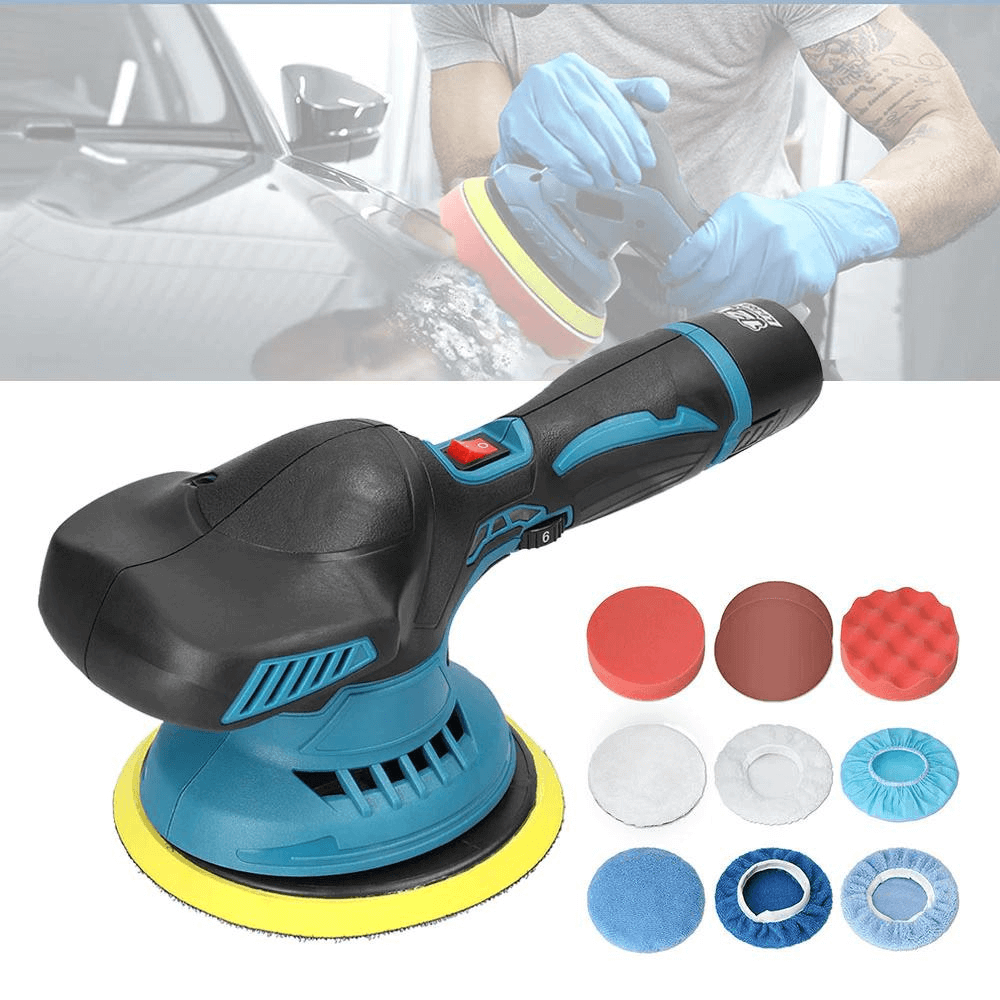 Cordless Electric Car Polisher Kit + 2 Free Batteries