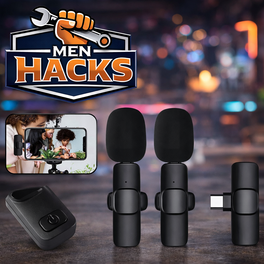 Professional Wireless Lavalier Microphone - Cordless & Omnidirectional Mic